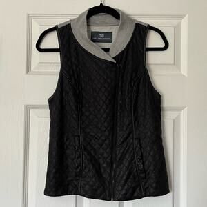 Tart Collections Faux Leather Jersey-Lined Vest - Size S